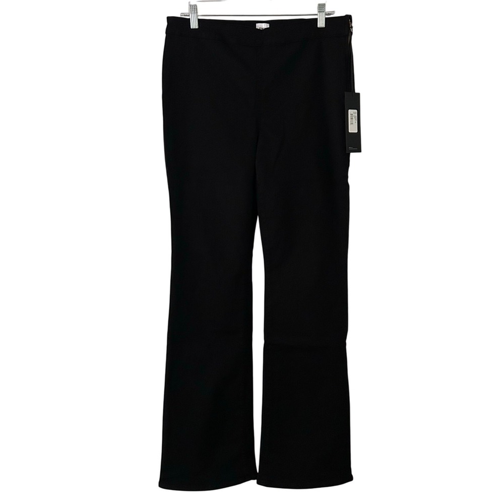 Edwin Women's Lark Pull On Mid-Rise Bootcut Leg Ankle Crop Jeans Black 32 New